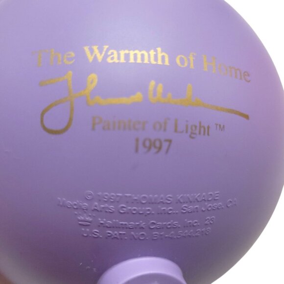 Hallmark Keepsake Ornament The Warmth Of Home Thomas Kinkade 1997 Magic Lighted - Picture 5 of 8